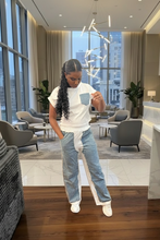 Load image into Gallery viewer, Soft Edge Denim Two‑Piece Set
